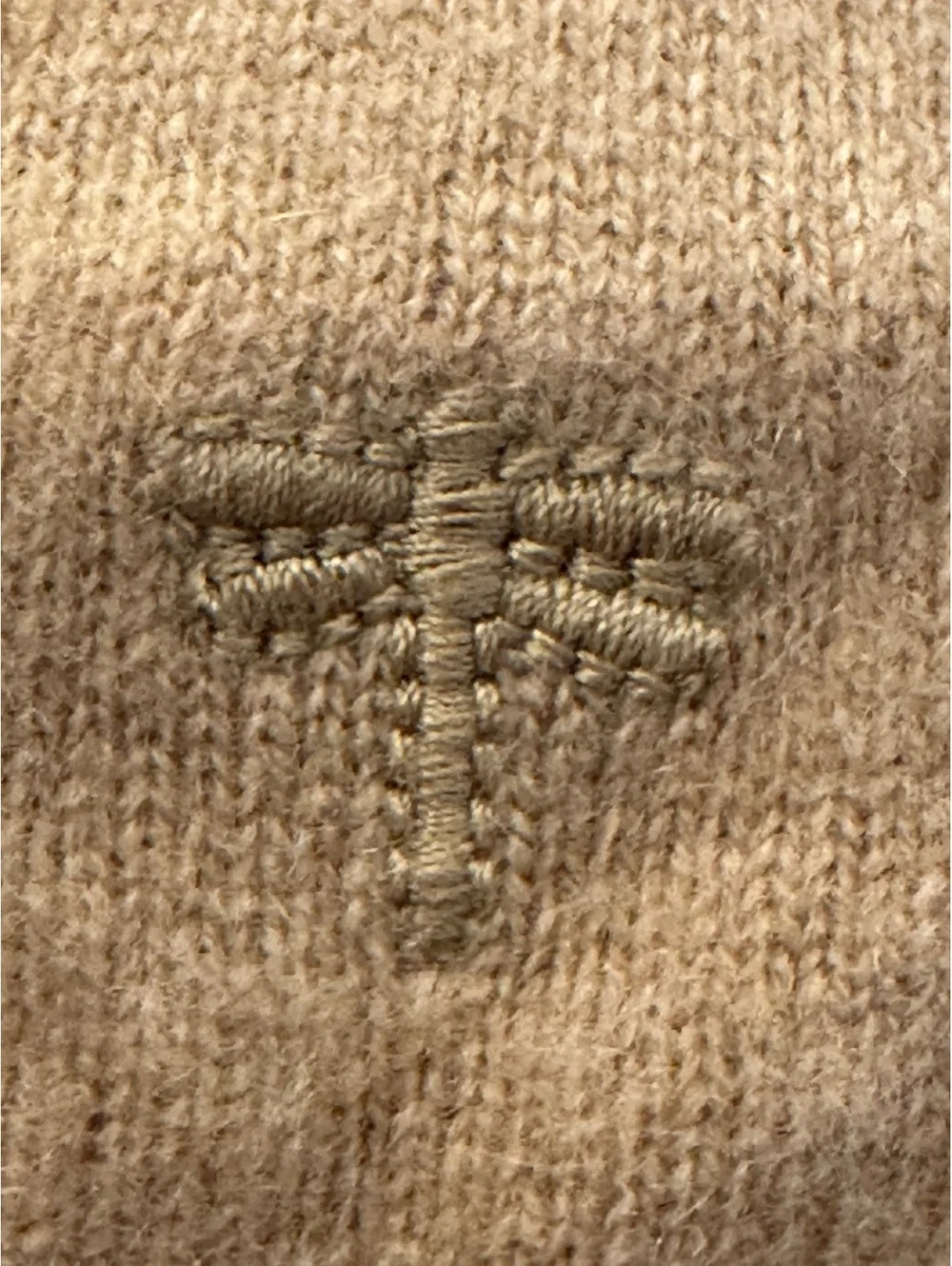 Tyler Boe Cashmere Twofer Sweater In Tan Sz L